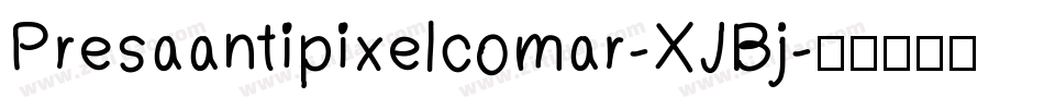Presaantipixelcomar-XJBj字体转换