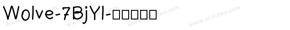 Wolve-7BjYl字体转换
