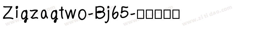 Zigzagtwo-Bj65字体转换