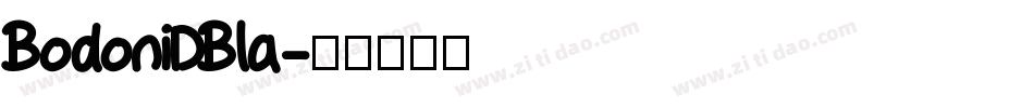 BodoniDBla字体转换