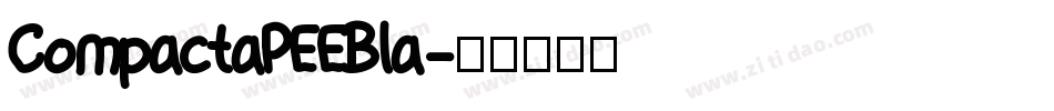 CompactaPEEBla字体转换