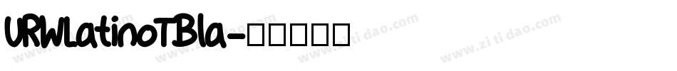 URWLatinoTBla字体转换
