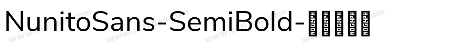 NunitoSans-SemiBold字体转换