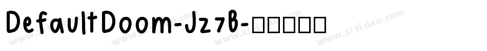 DefaultDoom-Jz7B字体转换