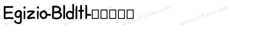 Egizio-BldItl字体转换