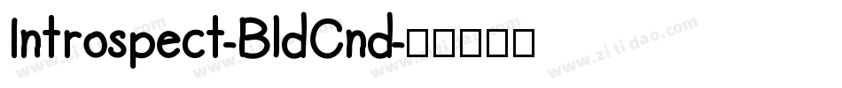 Introspect-BldCnd字体转换