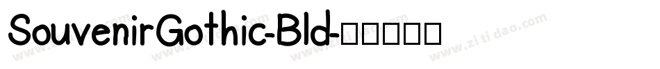 SouvenirGothic-Bld字体转换