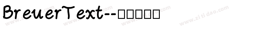 BreuerText-字体转换