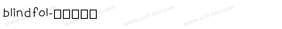 blindfol字体转换