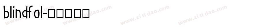 blindfol字体转换