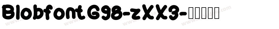 BlobfontG98-zXX3字体转换