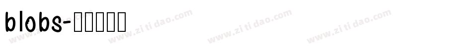 blobs字体转换