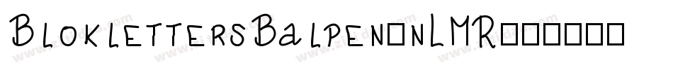 BloklettersBalpen-nLMR字体转换