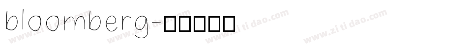 bloomberg字体转换
