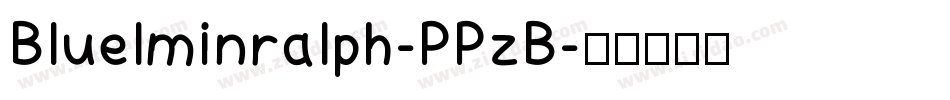Bluelminralph-PPzB字体转换