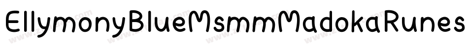 EllymonyBlueMsmmMadokaRunes-BVEB字体转换