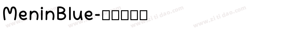 MeninBlue字体转换