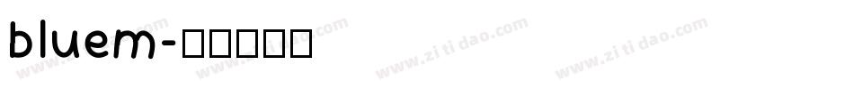 bluem字体转换