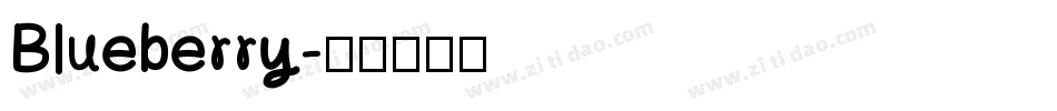 Blueberry字体转换