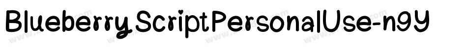 BlueberryScriptPersonalUse-n9YJ字体转换