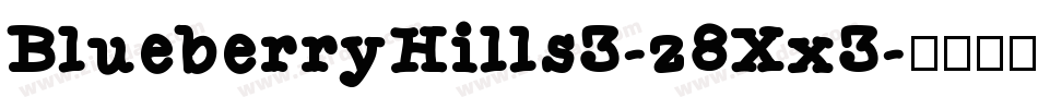 BlueberryHills3-z8Xx3字体转换