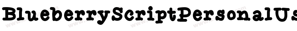 BlueberryScriptPersonalUse-n9YJ字体转换