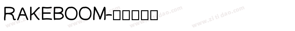 RAKEBOOM字体转换