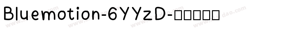 Bluemotion-6YYzD字体转换
