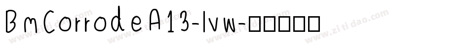 BmCorrodeA13-lvw字体转换