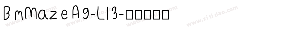 BmMazeA9-Ll3字体转换