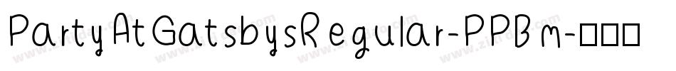 PartyAtGatsbysRegular-PPBm字体转换