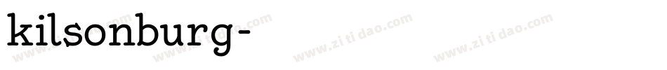kilsonburg字体转换