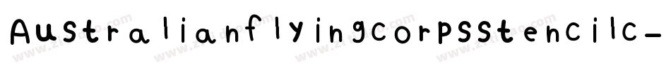 Australianflyingcorpsstencilc-0a09字体转换