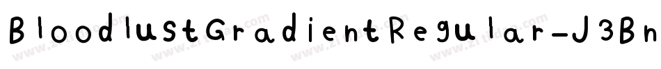 BloodlustGradientRegular-J3Bn字体转换