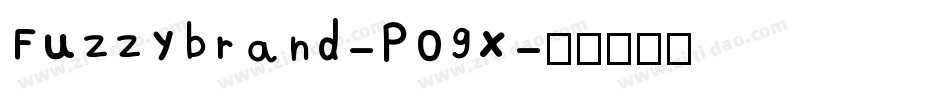 Fuzzybrand-P09x字体转换
