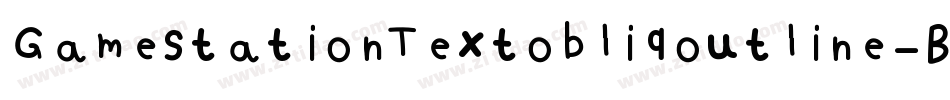 GamestationTextobliqoutline-BnOl字体转换
