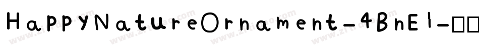 HappyNatureOrnament-4BnEl字体转换