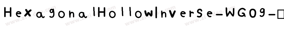 HexagonalHollowInverse-WG09字体转换