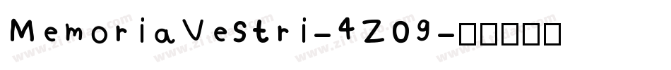 MemoriaVestri-4Z09字体转换