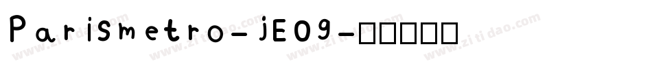 Parismetro-jE09字体转换