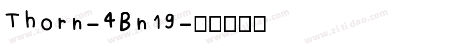 Thorn-4Bn19字体转换