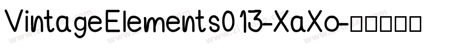 VintageElements013-XaXo字体转换