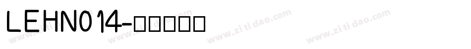LEHN014字体转换