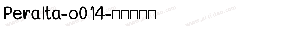 Peralta-o014字体转换