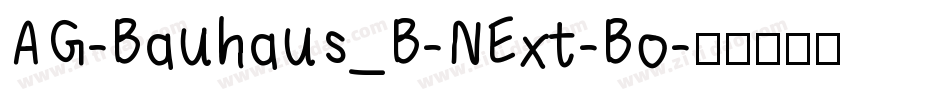 AG-Bauhaus_B-NExt-Bo字体转换