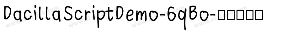 DacillaScriptDemo-6qBo字体转换
