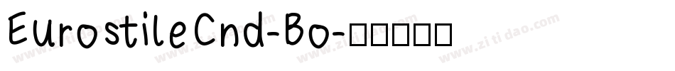 EurostileCnd-Bo字体转换