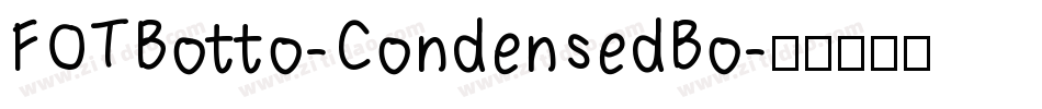 FOTBotto-CondensedBo字体转换