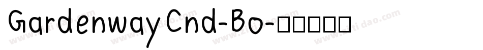 GardenwayCnd-Bo字体转换
