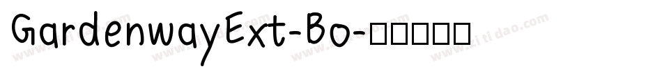GardenwayExt-Bo字体转换